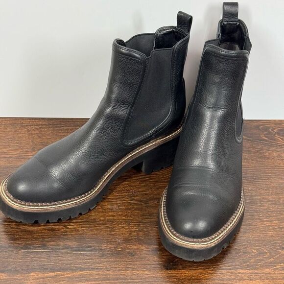 Nordstrom Women's Miah Water Resistant Lug Chelsea Boots Size 9 - Picture 1 of 9